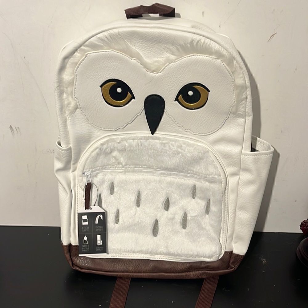 Harry Potter Hedwig Owl Faux Leather School Backpack Brand New with Tags